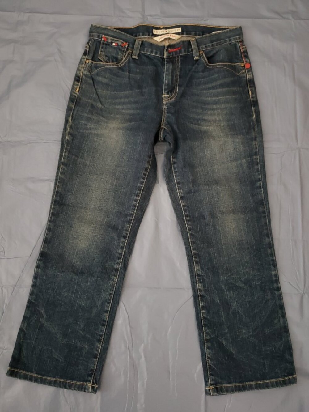 Tommy Hilfiger Low Rise Boot Cut Jeans SZ 6 #370